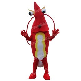 Halloween Red Lobster Mascot Costumes High Quality Cartoon Theme Character Carnival Adults Size Outfit Christmas Party Outfit Suit For Men Women