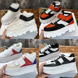 Designer Sneakers Mid Block Sneakers Calfskin Platform Shoes CT Trainer High Top Sneaker Wedge Outsole Trainers Rubber Sneaker Fashion Casual Shoe size 35-44