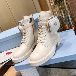 Designers Monolith boots Women Booties Wheel Re-Nylon Gabardine Shoehigh-top Womens Sneakers Removable NylonPouch white Casual Trainers 02