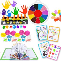 Drawing Painting Supplies Kids Washable Finger Paint Kits for Toddlers Safe Non Toxic Children Toys Kindergarten DIY Art 231127
