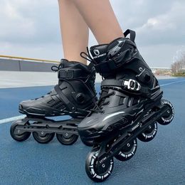 Inline rullskridskor sommar professionell kvinna man barn vuxna hastighet skate skor utomhus patins 4 rodas storlek 3446 231128