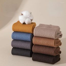 Men's Socks 1Pair Pure Cotton High Quality Business Antibacterial Long Thick Sports Casual Breathable Autumn Winter