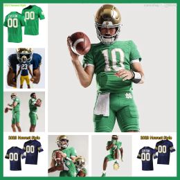 Custom 2024 NCAA Football Jersey Notre Dame Fighting Irish 18 Steve Angeli 12 Tyler Buchner 33 Sam Assaf 3 Logan Diggs 16 Deion Colzie 37 He High 7