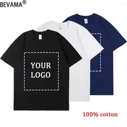 Men's T Shirts Short Sleeved T-shirts Custom Men Cotton Oversized Shirt Design Your Pattern Summer Multicoloured Women Tshirts Casual Tees