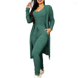 Running Sets Women 2-piece Suit Stylish Women's Jumpsuit Coat Set Slim Fit High Waist Pockets For Homewear Sports Activities Sporty Style