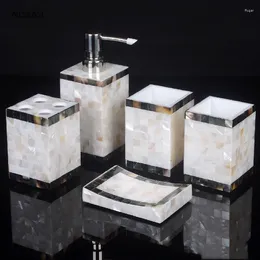 Bath Accessory Set Nordic Style Resin Soap Dispenser Toothbrush Holder Bathroom Accessories Gargle Cup Dish Wedding Gifts Five Piece