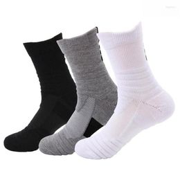 Men039s Socks Compression Sports Middle Tube Basketball Badminton Running Outdoor Sweat Absorption Comfortable8578186