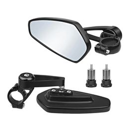 Bike Groupsets 1 Pair Bike Back View Mirror Aluminum Alloy Handlebar Rear View Mirror Universal Bicycle Motorbike Rear Mirror Cycling Accessory 231127