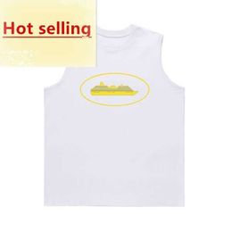 Mens T-shirts Plus Size T-shirt Cargo Alcatraz Tanks Short corteize Vests Black Sleeveless O-neck Y2k Croptops Tank Tops Demon Island goods 7FN9