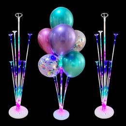 Other Event Party Supplies 7/13/19Tubes Balloon Stand Holder Kids Adult Birthday Party Supplies Balloons Column Baby Shower Wedding Bachelorette Decoration 231127