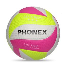 Balls PU Heat Bond Volleyball Official Size 5 High Bouncy Adults Youths Indoor Outdoor Training Game Ball Beach 231128