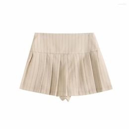 Skirts COS LRIS 2023 Spring Women's Clothing Solid Colour Casual High Waist Wide Pleated Skirt Female 7385403