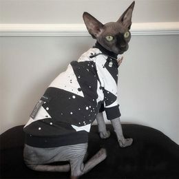 Clothing Cool Sphinx Cat Clothes Fall/Winter Bottoming Shirt TShirt Turtleneck Sweater Devon Sphynx Hairless Cat Suit Costume