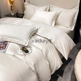 Bedding sets White Set 100% Egyptian Cotton Duvet Cover Single Double Queen King Bed for Boy Girl Soft Quilt casevaiduryd