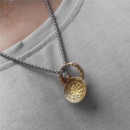 Pendant Necklaces Tibetan Mantra Necklace Good Luck Charm Feng Shui Faith Amulet Accessories Men Women Buddhism