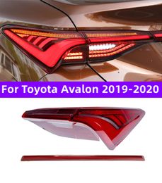 Car Taillight For Toyota Avalon Taillights Assembly 20 19-20 20 LED Rear Lights Turn Signal Light Reversing Brake Fog Lamp