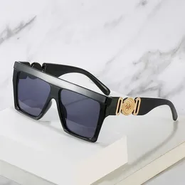 Sonnenbrille ZLY 2023 Mode Schild Frauen Männer Goggle Gradienst Objektiv Metall Logo Rahmen Designer Casual Stil UV400
