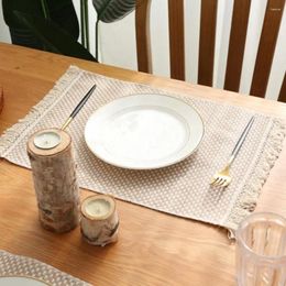 Table Mats Placemat Decorative Durable Non-slip Tassel Set Insulated Dinner Mat Wear Resistant For Any