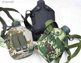 water bottle 1L Outdoor Sports Water Bottle Military Camping Water Bottle With Pouch Canteen Bottle Camping Hiking Survival Drinking Kettle YQ231128