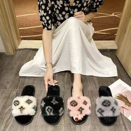 Autumn And Winter Plush Slippers Fairy Wind Soft Sole Lovely Beautiful Comfortable Non-Slip Personality Female Slippers