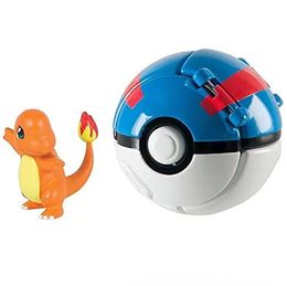 Novelty Games L Poke Ball Playset With Battle Action Figures Pokeball Pack For Childrens Toy Set Pokeballs Drop Delivery Ami7U