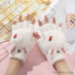 Children's Mittens Pair Cute Cartoon Plush Thicken Warm Infant Baby Boys Girls Winter Warm Gloves Newborn Mittens Kids Glove