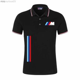 Polo Summer Bmw for Men and Women Shirts Breathable Business Men's Two-color Short-sleeved Casual Brand Baseball Uniform