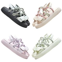 Sandals luxury women's designer shoes summer fashion beach shoes outdoor letter sneakers hoop&loop crossing strps platform shoes open toe non slip shoes rubber