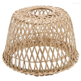 Pendant Lamps Exquisite Hand Woven Light Cover Decorative Bamboo Weaving Craft Lampshade