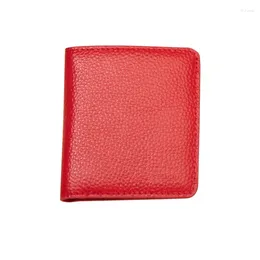 Card Holders Multi-card Small Purse Women's Leather Short Two-fold Zero Wallet Bag Cover A Large Number Of Women