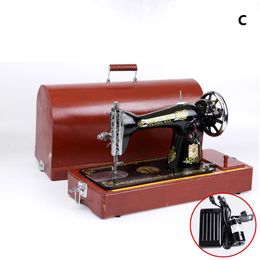 Machines Flying Man Oldfashioned Household Sewing Machine Head + 220V 250W Motor Foot Controller + Wooden Seat