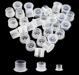 Set of 300Pcs Tattoo Ink Cups With Base S M L 100pcs Each Size Ink cap for Tattooing and Eyebrow Permanent Makeup8139486