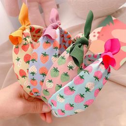 Hair Accessories Kids Girls Baby Gift For Cute Strawberry Sweet Lovely Bow Head Hoop Children's Band Headbands