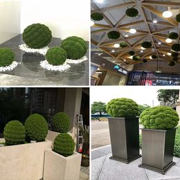 Faux Floral Greenery Artificial Moss Ball Simulation Plant Simulation Plant Window Home Wedding Party Office Plant Wall Decoration DIY Decoration 231127