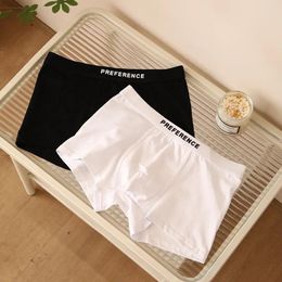 Underpants Men's Underwear Pure Cotton Flat Angle Breathable Antibacterial Boys Sports Short Shorts Solid Colour