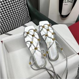Ultimo designer di lusso VT Scarpe di marca di alta qualità Sandali romani Scarpe da donna Scarpe per riparazioni importate Scarpe in pelle vera Scarpe da donna Scarpe da donna