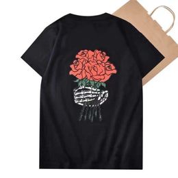 Men T shirt fashion brand mens womens same loose t shirts short sleeve rose desert coconut poker man tshirt cotton casual versatile women's tee jacket sweater