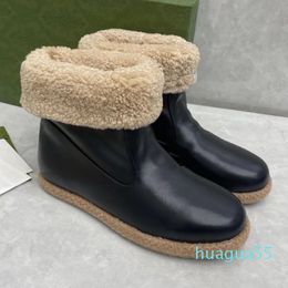 Luxury Temperament Black Green Leather High Quality Fashion Brand Women's Boots