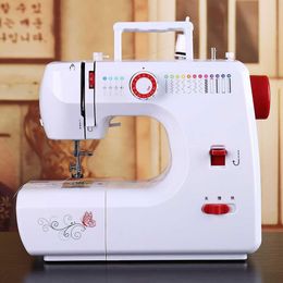 Machines Electric Sewing Machine Mini Portable Pedal Multifunctional 16 Stitches With Night Light Handmade DIY Repair Beginners Household