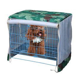 Carriers Pet Kennel Cover Waterproof Durable Oxford Pet Kennel Cover Dog Cage Cover Dustproof Waterproof Kennel Outdoor Foldable Small