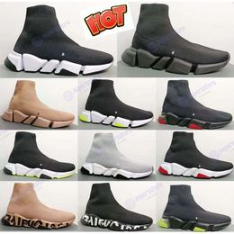 Designer Speed Trainer Lässige Ballerina-Schuhe zum Verkauf Schnürmode Flache Socken Stiefel Speed 2.0 Herren Damen Runner Sneakers Größe 35-45