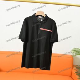 xinxinbuy Men designer Tee t shirt 23ss Paris Red Label Letter print short sleeve cotton women Black white gray yellow M-5XL