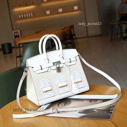 Bag Berkins Matching Skin Tote Classic Top Lady Colour Bags House Crocodile Family Palm Print Small Houses Fashion Portable Women's Bmpg