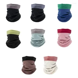 Scarves Fleece Thick Face Cover Neck Tube Scarf Winter Warmer Elastic Collar Outdoor Ski Mask