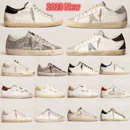 2023 Yeni Sıradan Ayakkabı Müşterileri Altın Süper Gowity Yıldız İtalya Marka Spor Ayakkabı Süper Yıldız Lüks Dirtss Sequin Beyaz Yapmak