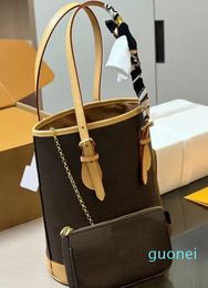 handbags Shoulder Bags ladies Fashion Classic brown flower handbag With coin purse