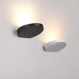 Wall Lamp Indoor Lamps Bedroom Living Room Bedside Light Black White Decorative Lighting Background Home Fixtures Luminaire