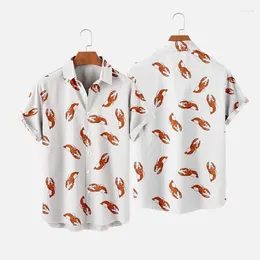 Men's Casual Shirts Shirt Holiday Summer Male Clothing For Men Beach Top 3d Sea Harajuku Print Short Sleeve Hawaiian Tees