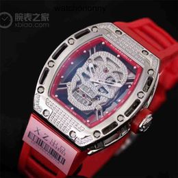 Designer Ri mlies Luxury watchs Mechanics Watches Wristwatch Skull Watch mens Men's Same Multifunctional Hollow Mechanical Rm011 High quality