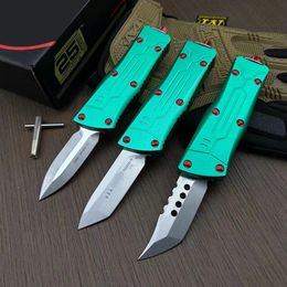 3-models Mini 204P Bounty Hunter Auto KNIFE D2 Blade T6-6061 Aviation Aluminum Handle Wallet Knives Camp Hunt tactical Micro Cutting tools